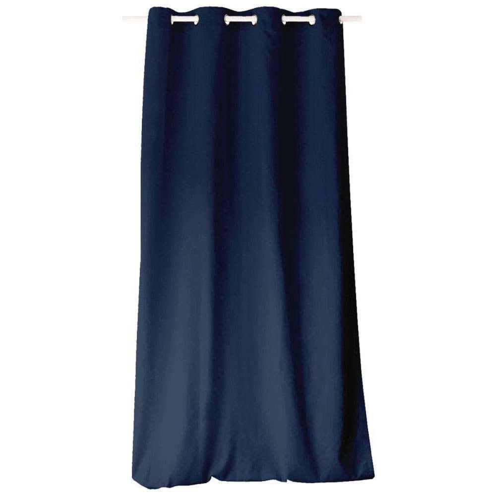 Rideau uni effet bachette 135 x 240 cm bleu marine — vue 3