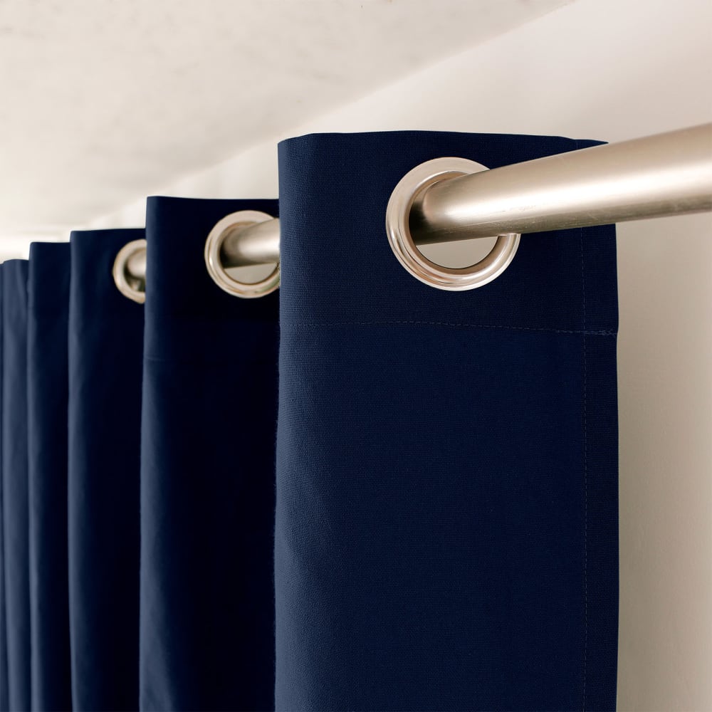 Rideau uni effet bachette 135 x 240 cm bleu marine — vue 4
