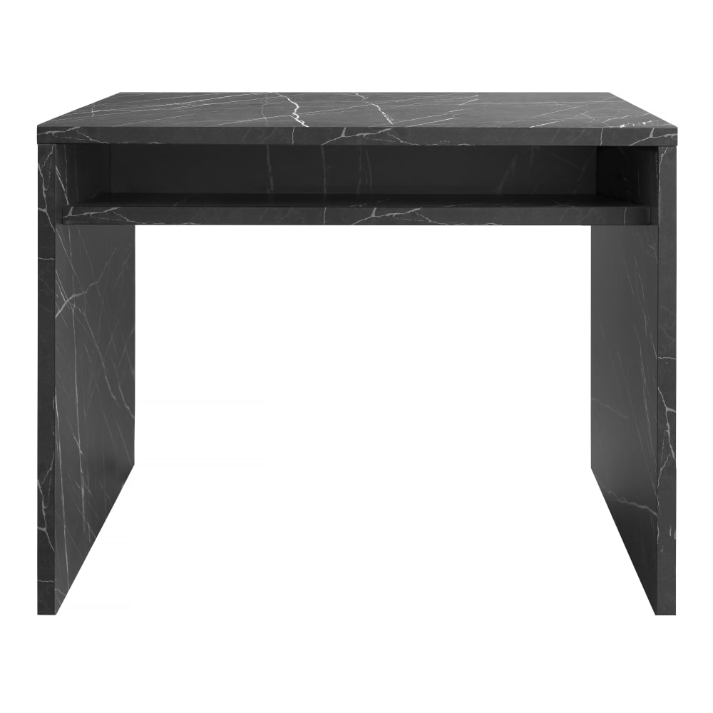 RNT by Really Nice Things Schreibtisch mit Stauraum, schwarzer Marmor-Effekt style modern - Spanplatte
