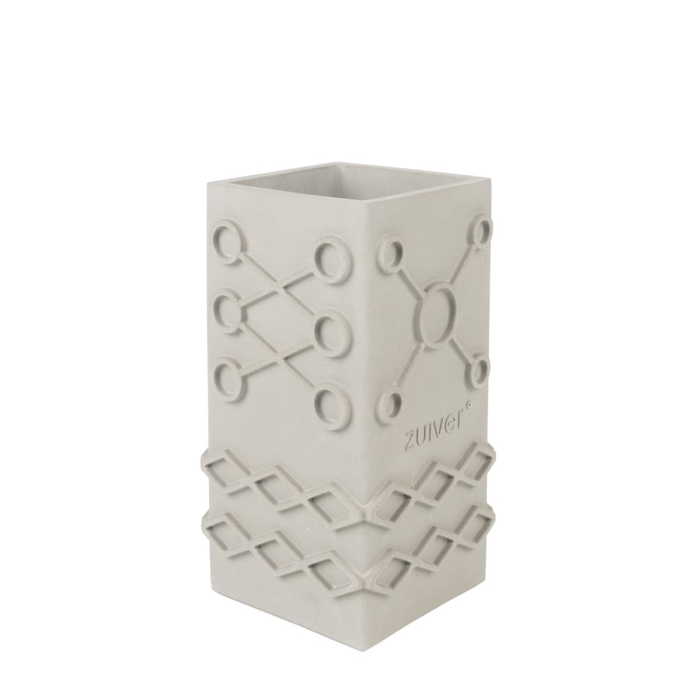 Vase en béton gris 25 cm