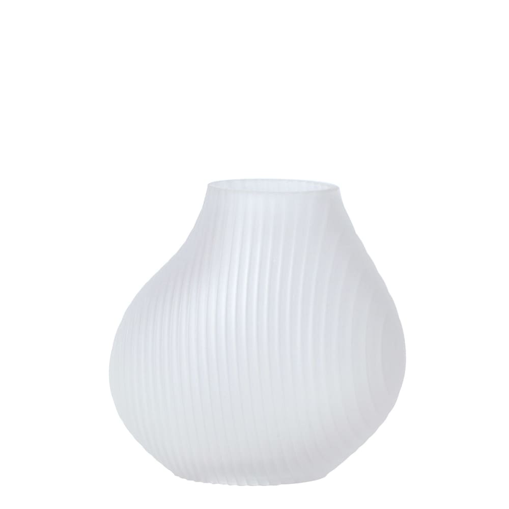 Vase décoratif en verre translucide H18