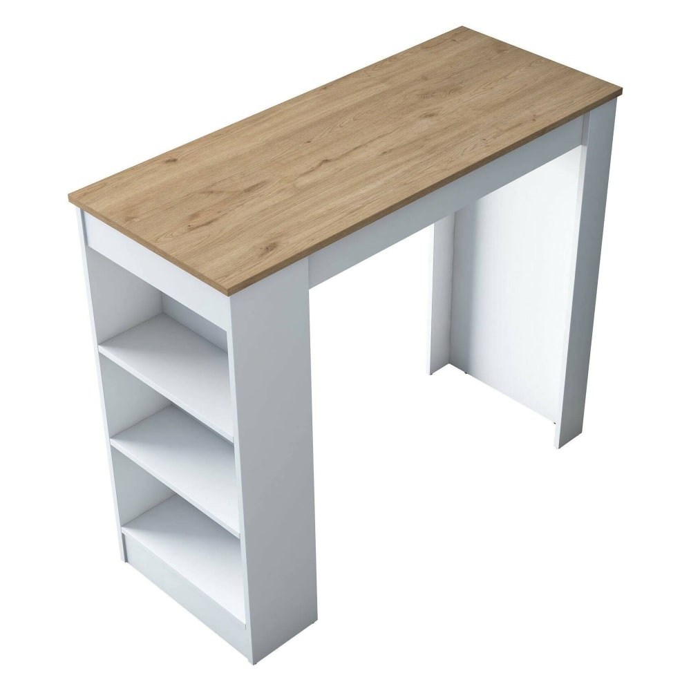 Dmora Fester Tisch Holzdekor Nussbraun 120x50x100h cm style modern - Holz