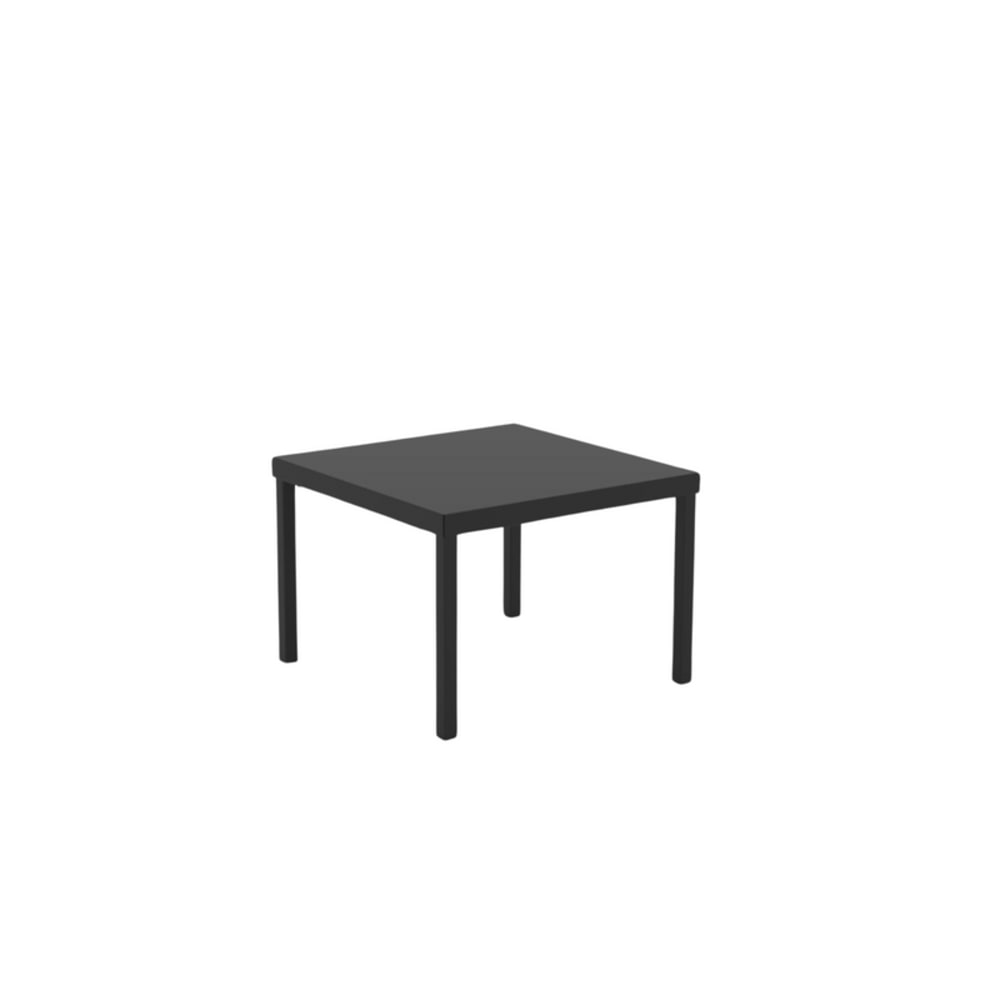 Table+de+jardin+carree+en+metal+noir,+40x40+cm,+hauteur+38,5+cm