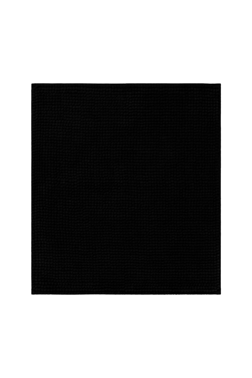 Tapis de bain tufté noir 60x100
