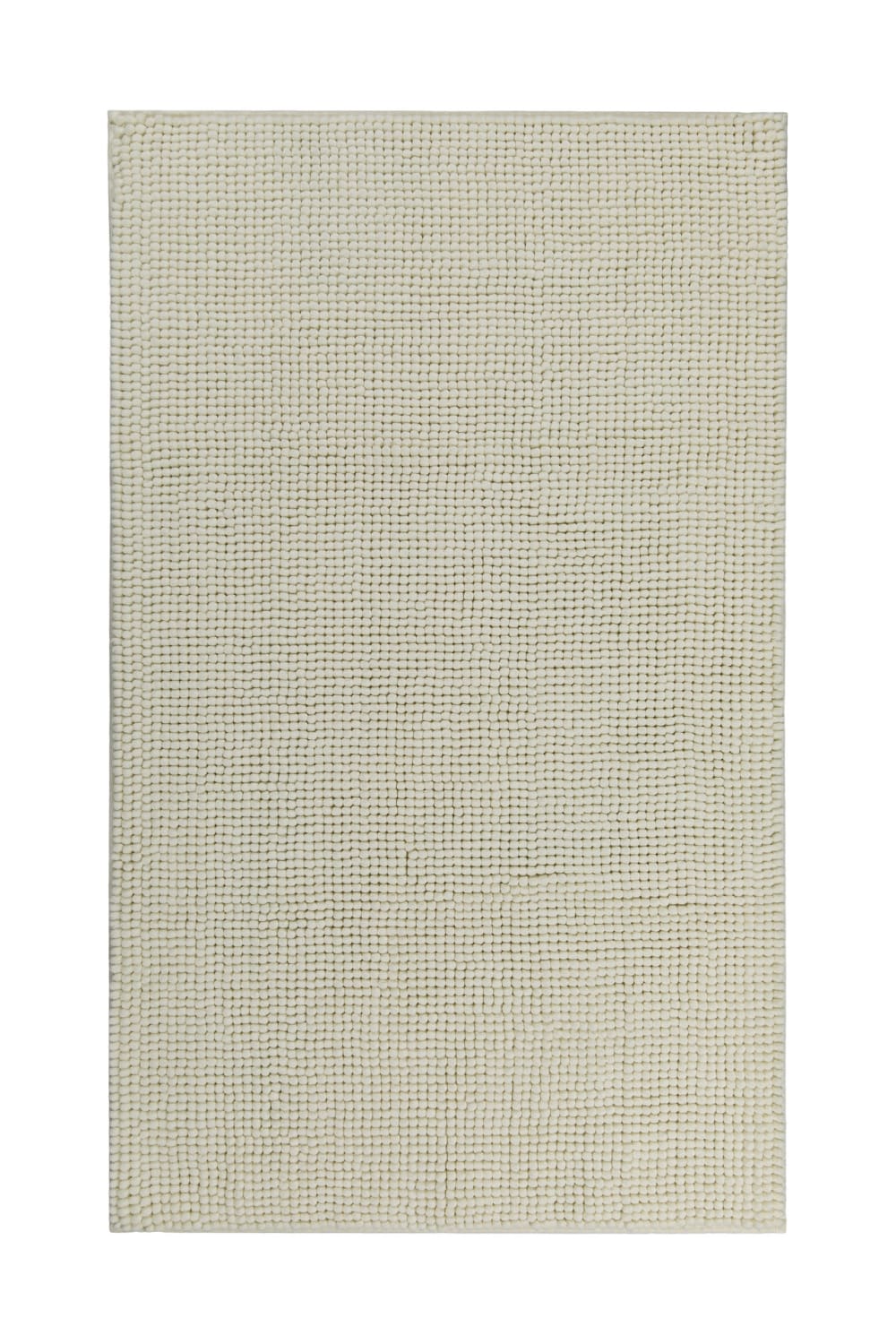 Tapis de bain tufté ivoire 70x120