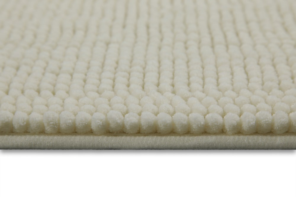 Tapis de bain tufté ivoire 70x120 — vue 4