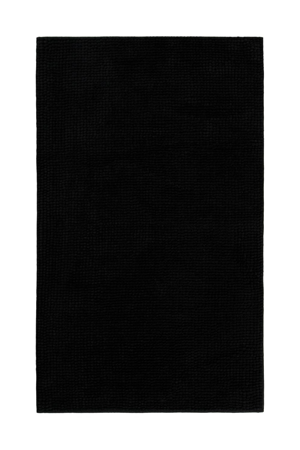 Tapis de bain tufté noir 70x120