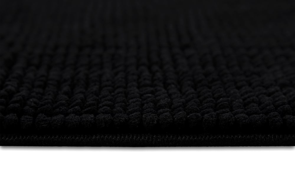 Tapis de bain tufté noir 70x120 — vue 4
