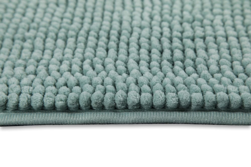 Tapis de bain tufté vert de gris 60x100 — vue 4