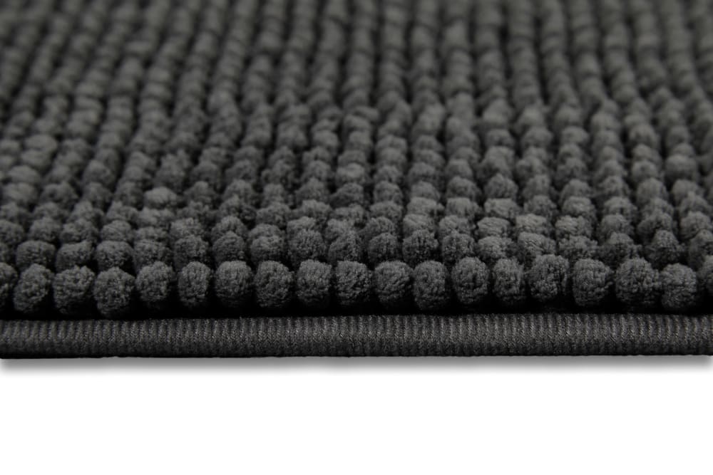 Tapis de bain tufté gris 70x120 — vue 4