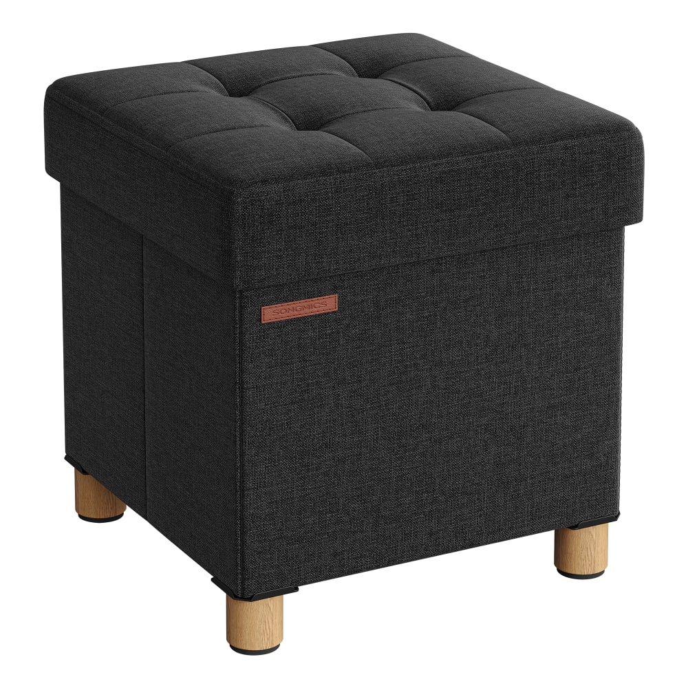 Tabouret de rangement pliable 40 x 38 x 38 cm noir Tabouret de rangement pliable 40 x 38 x 38 cm noir