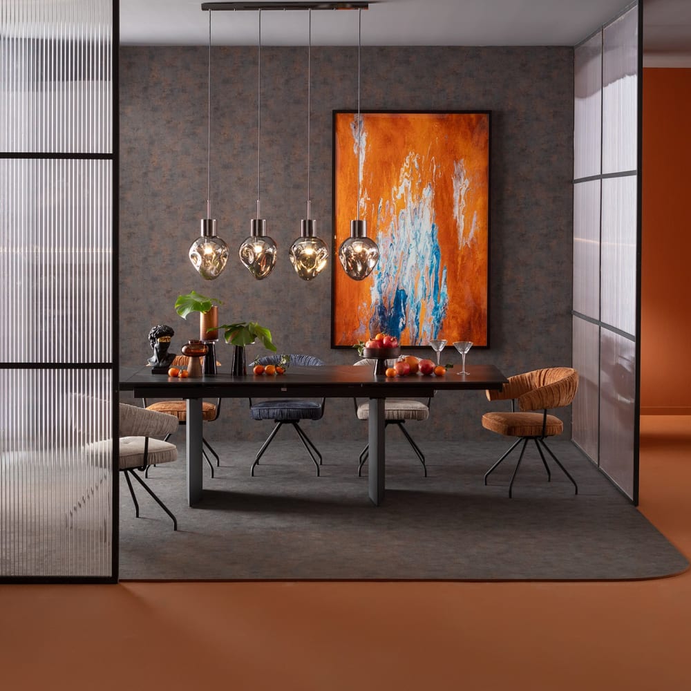 Toile orange, bleue et blanche en polyester 120x180 - Maisons du Monde