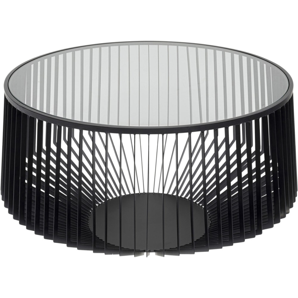 Table basse en verre - acier