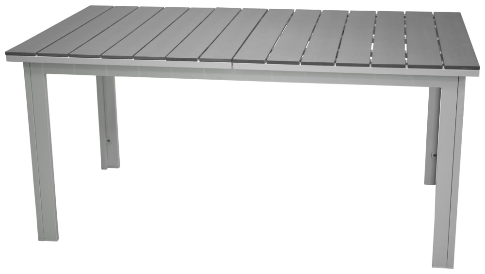 Table de jardin 160x100cm en aluminium WESTBA gris 160x100x75cm Table de jardin 160x100cm en aluminium WESTBA gris 160x100x75cm