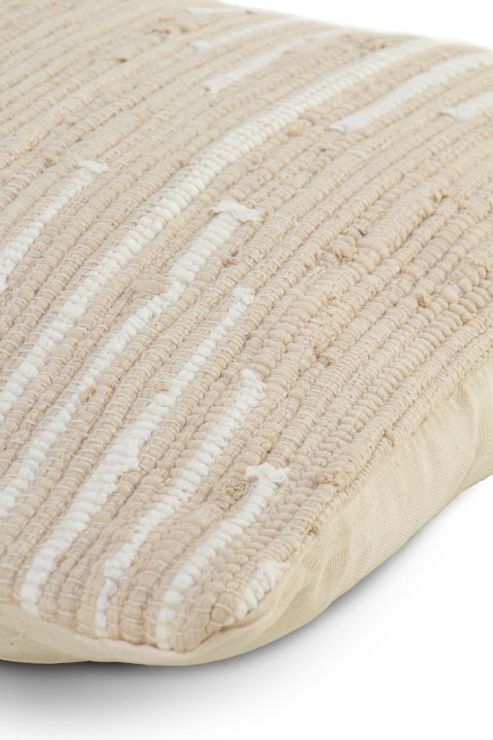 Coussin en coton beige 45x45 cm — vue 4