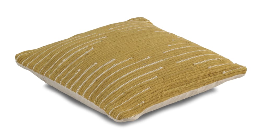 Coussin en coton doré 45x45 cm