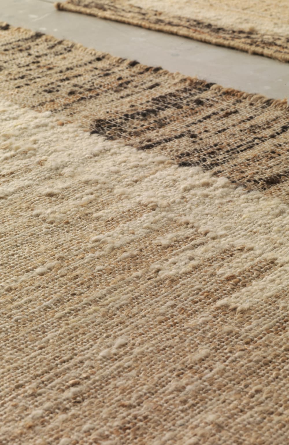 Tapis en jute, laine et coton 60x120 cm diam. — vue 4