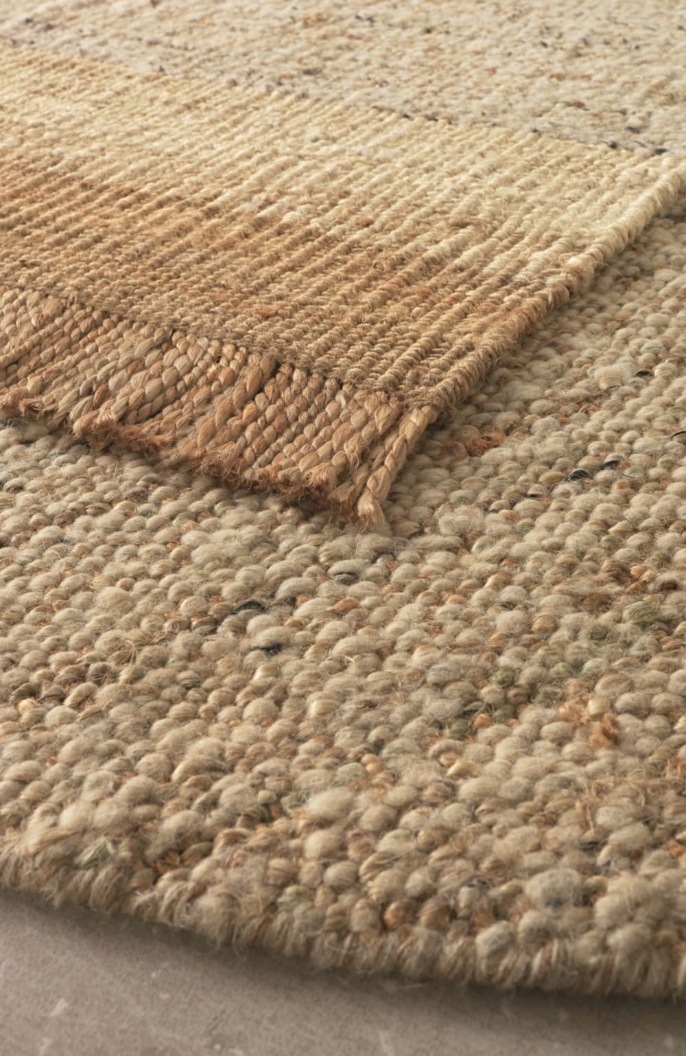Tapis en jute et laine 60x120 cm — vue 4