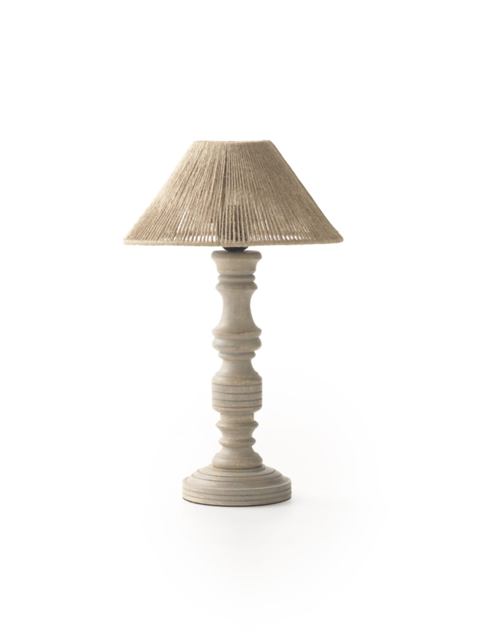Lampe de table en jute