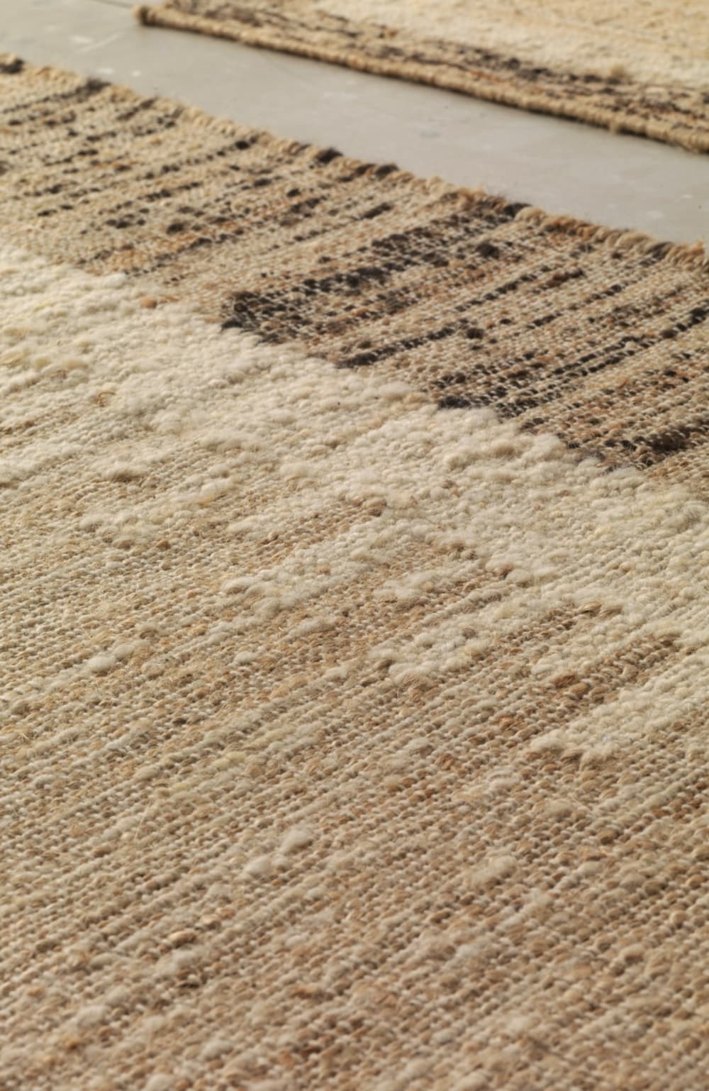 Tapis en jute, laine et coton 120x180 cm diam. — vue 4