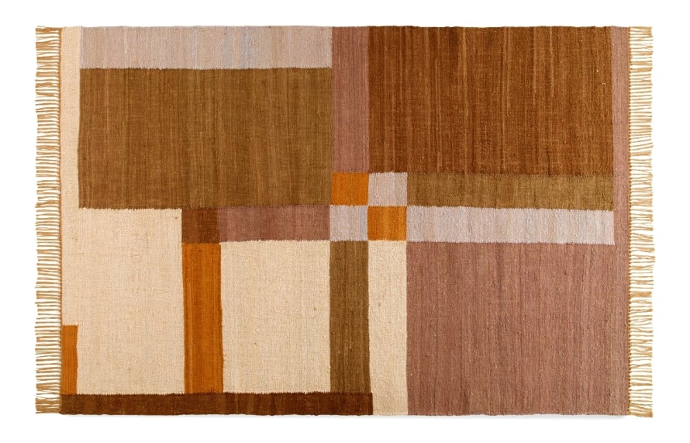 GEESE HOME Baumwollteppich 210x270 cm Mehrfarbig Baumwolle