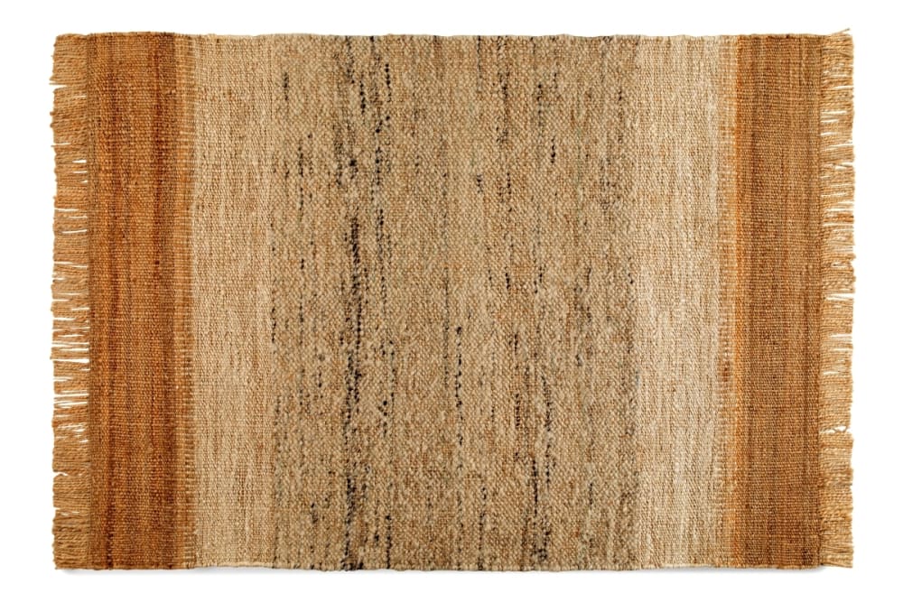 Tapis en jute et laine
