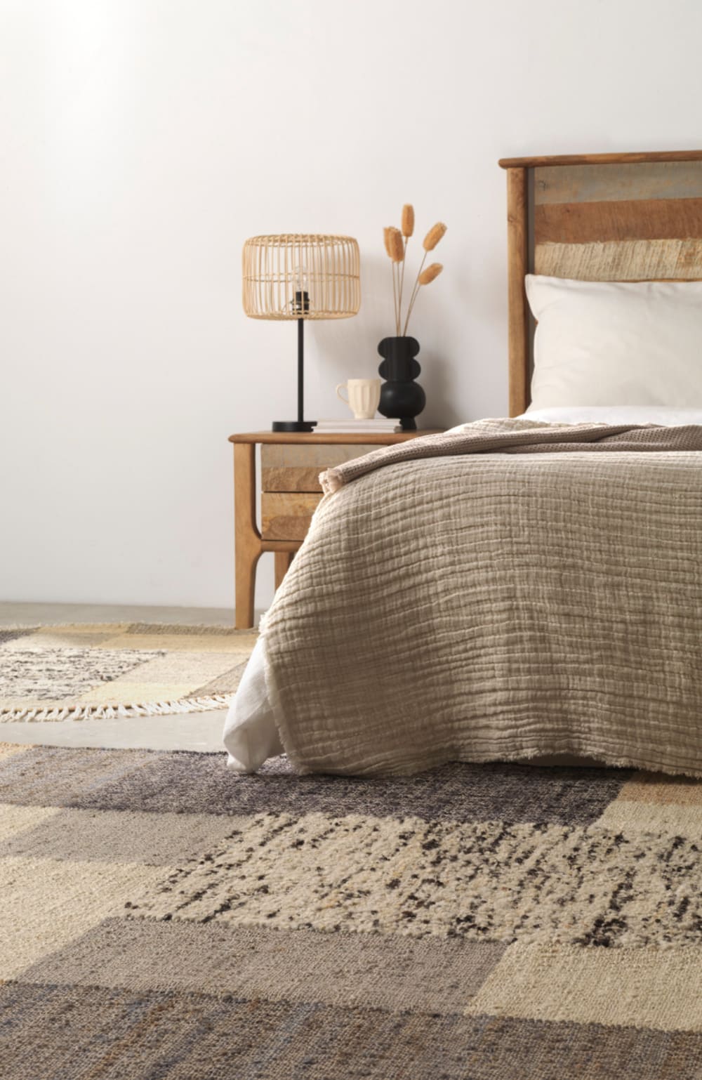Tapis en jute, laine et coton 240 cm diametre — vue 3