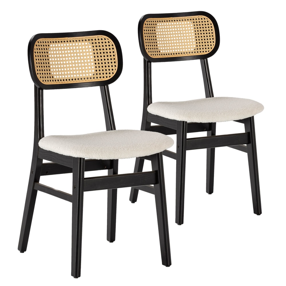 Pack de 2 chaises noire