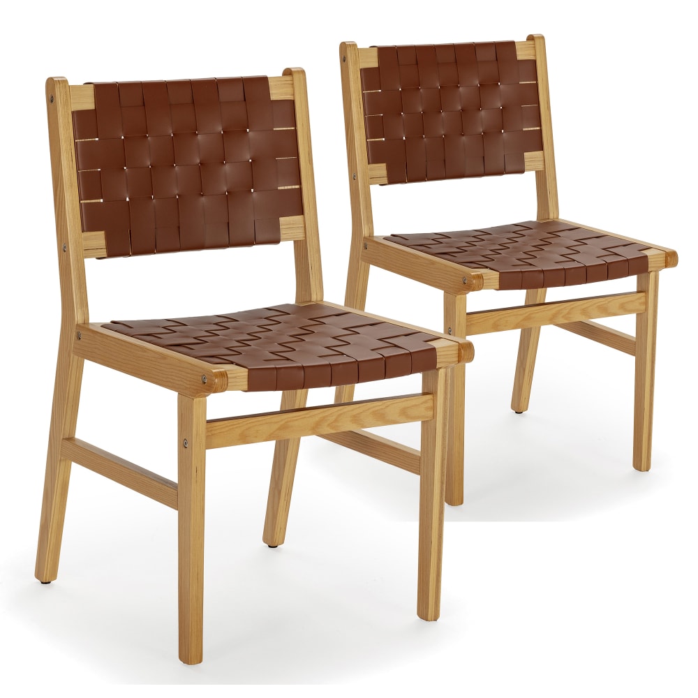 Pack de 2 chaises Marron