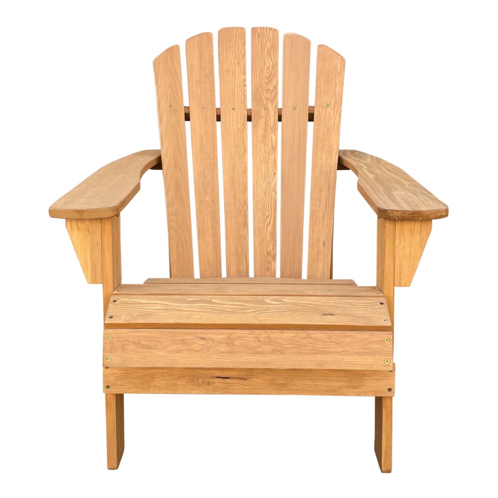 Chaise Adirondack accoudoirs, bois FSC, jaune, 90x78x93 cm