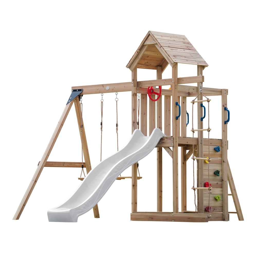 Aire de jeux avec toboggan,