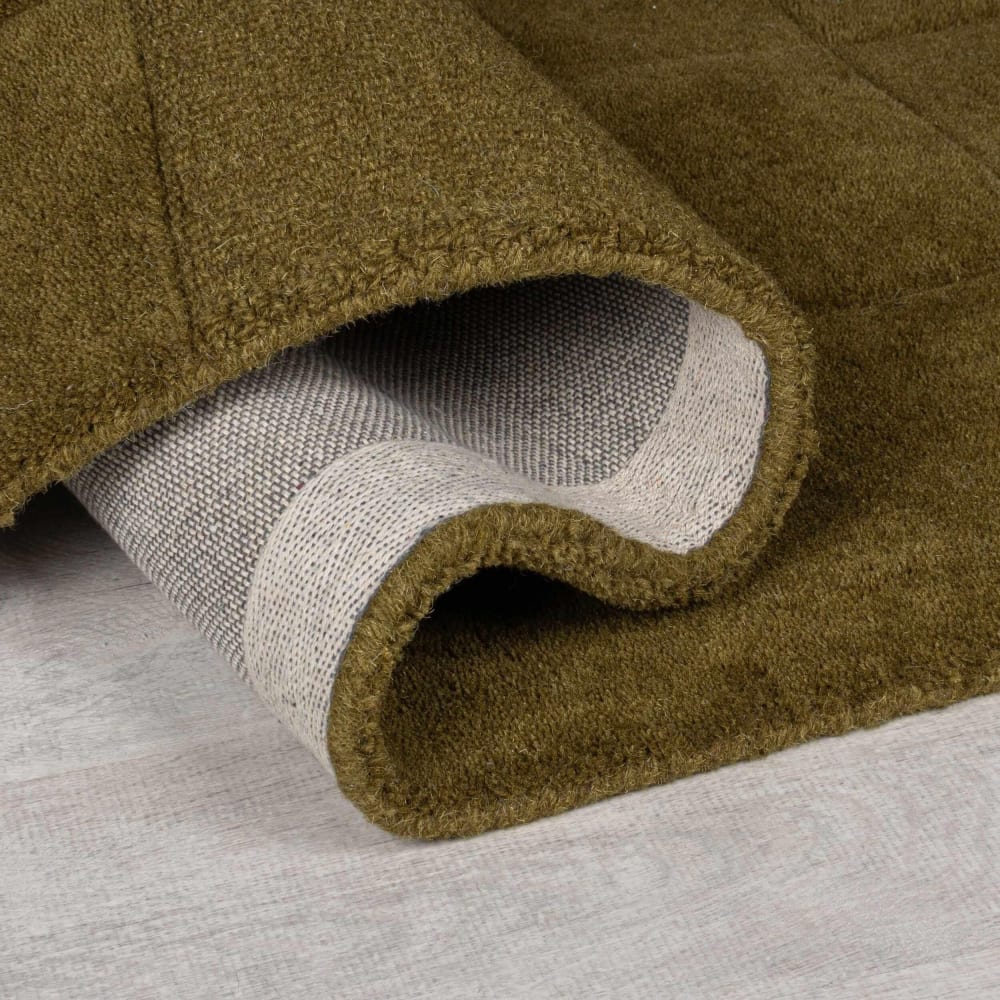 Tapis en laine verte 200x290cm — vue 4