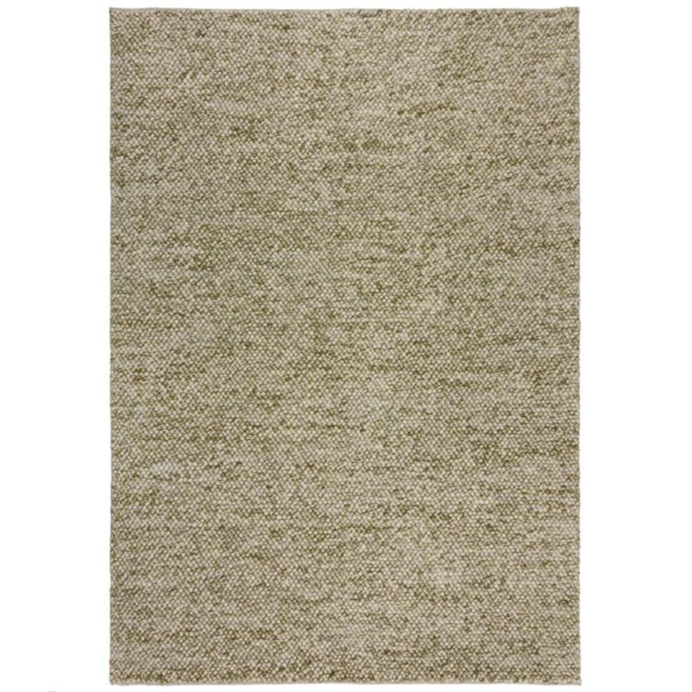 Flair Rugs Tapis en laine effet bulles vert chiné