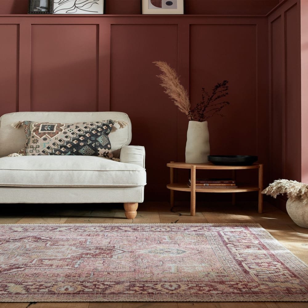 Tapis lavable rose 120x170cm — vue 3