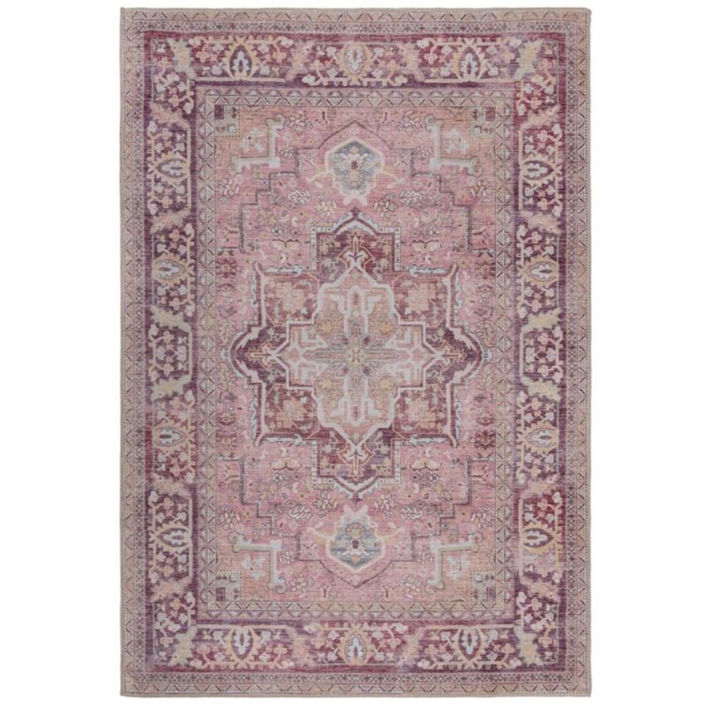 Tapis lavable rose 160x230cm