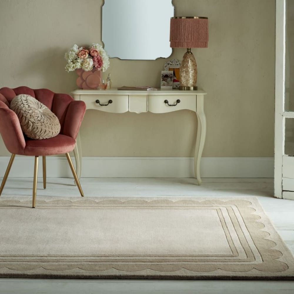 Tapis classique en laine beige - Maisons du Monde