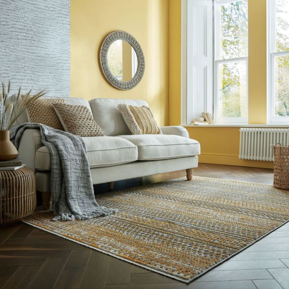 Tapis résistant en polypropylène jaune - Maisons du Monde
