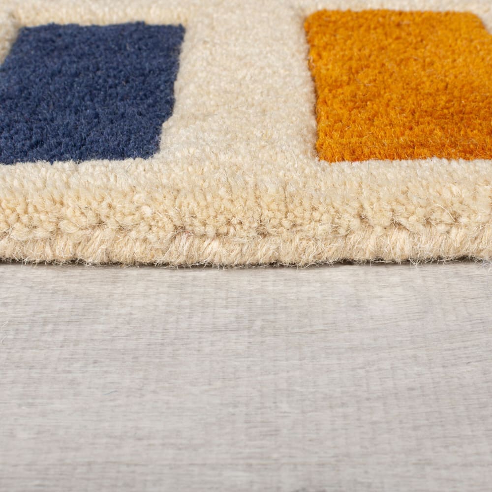 Tapis en laine multicolore tons pastels 200x290cm — vue 4