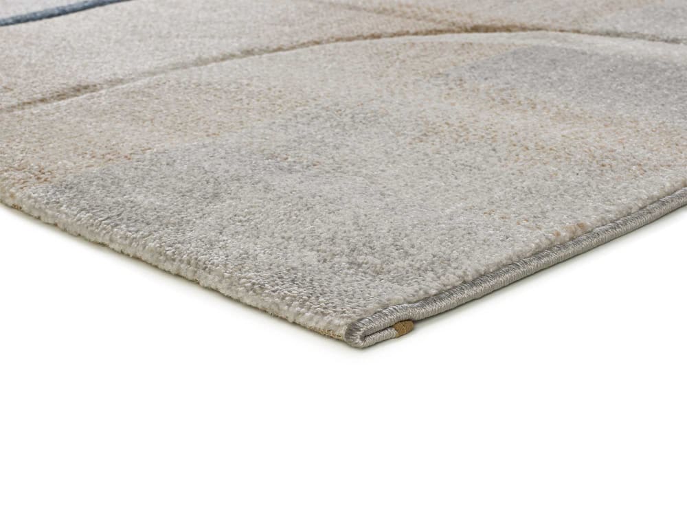 Tapis moderne bleu/beige/gris 140x200 cm — vue 4