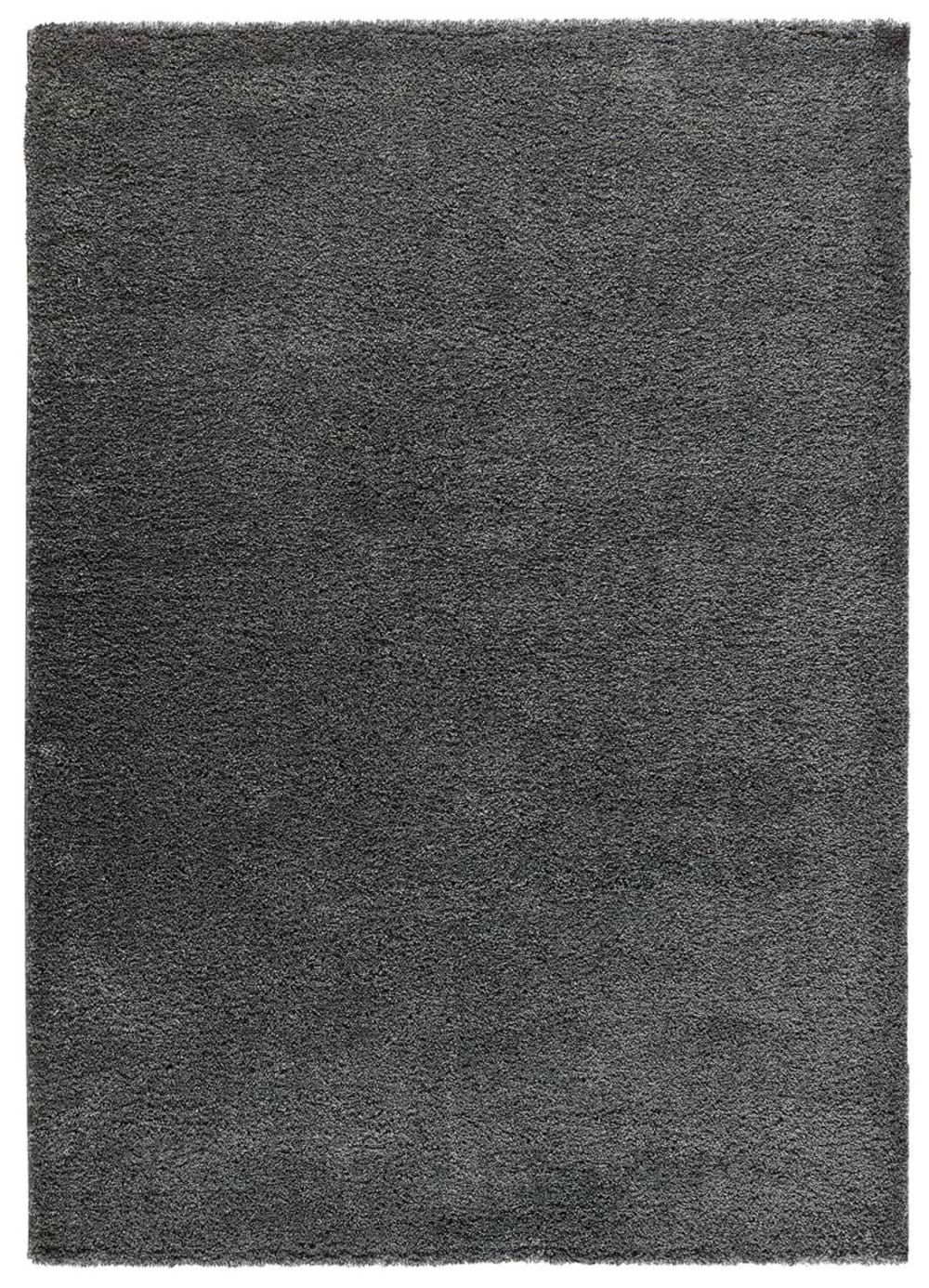 Hochflorteppich, Einfarbig shaggy, anthrazit, 120x180 cm -
