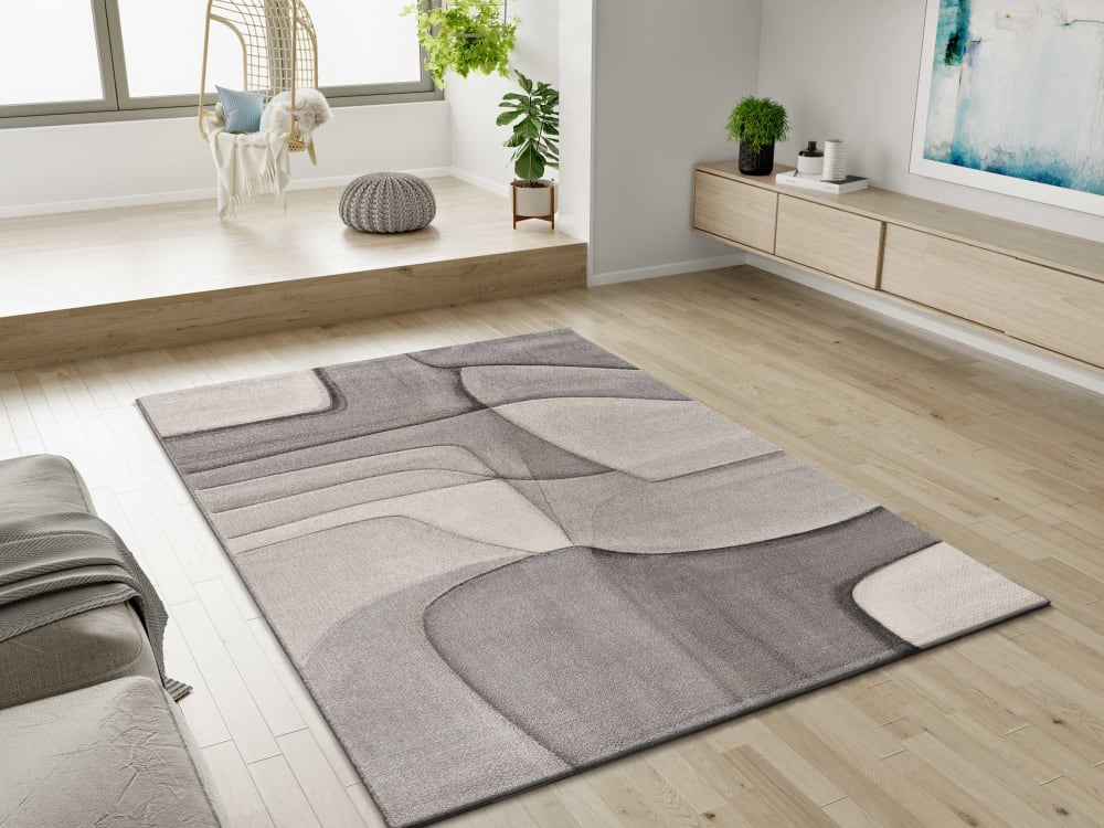 Tapis moderne gris 160x230 cm — vue 3