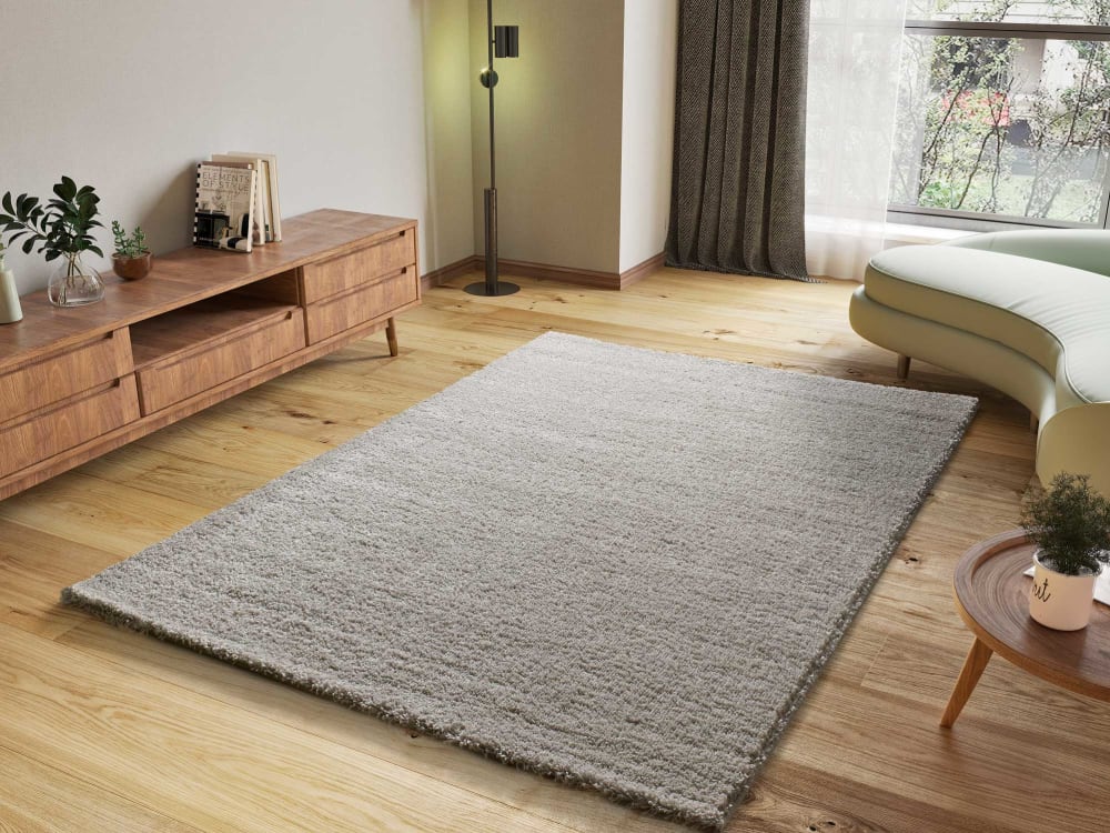 Tapis shaggy gris 120x180 cm — vue 3