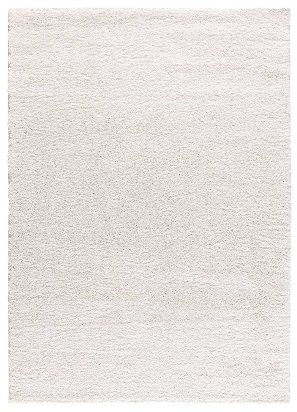 Schlafzimmerteppich, Einfarbig, weiß, 60x120 cm - Maisons Du