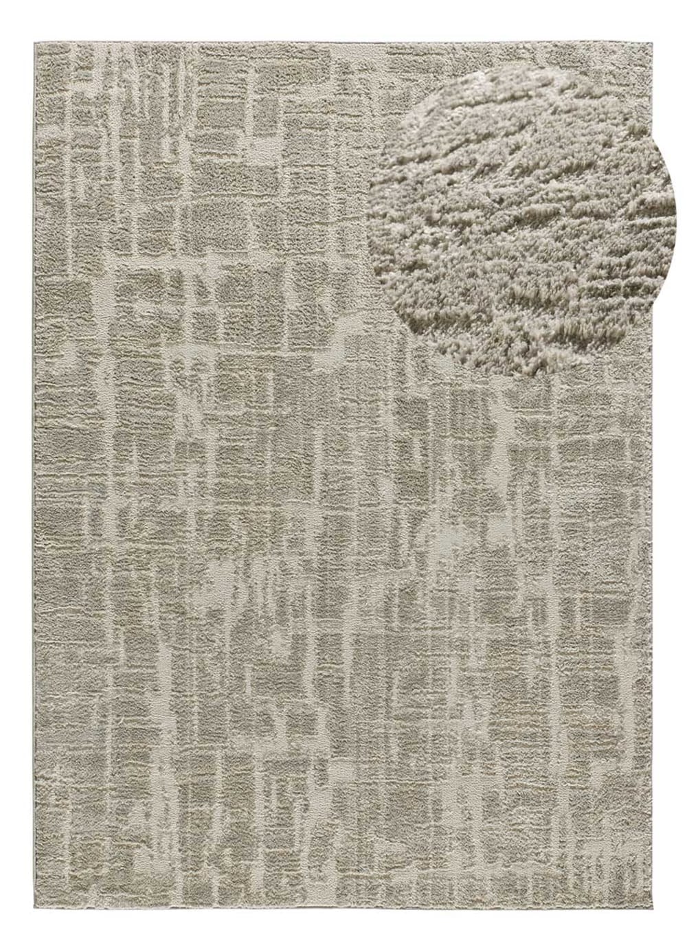 Tapis à relief shaggy gris 160x230 cm