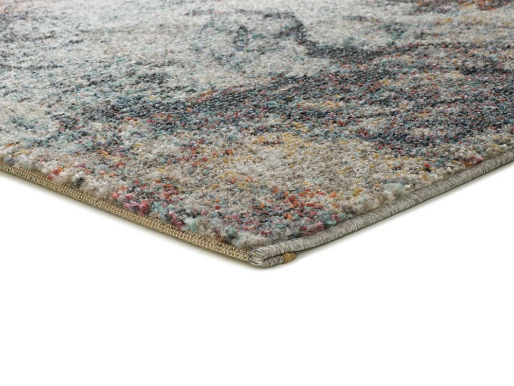 Tapis abstrait rouille/bleu/beige 80x150 cm — vue 4