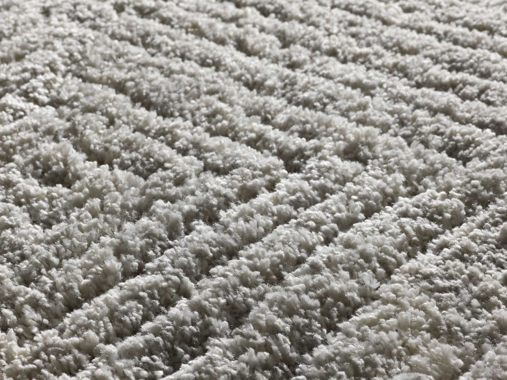 Tapis descente de lit shaggy gris 60x120 cm — vue 4