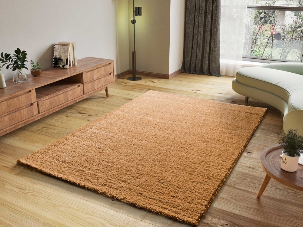 Tapis shaggy marron 190x290 cm — vue 3