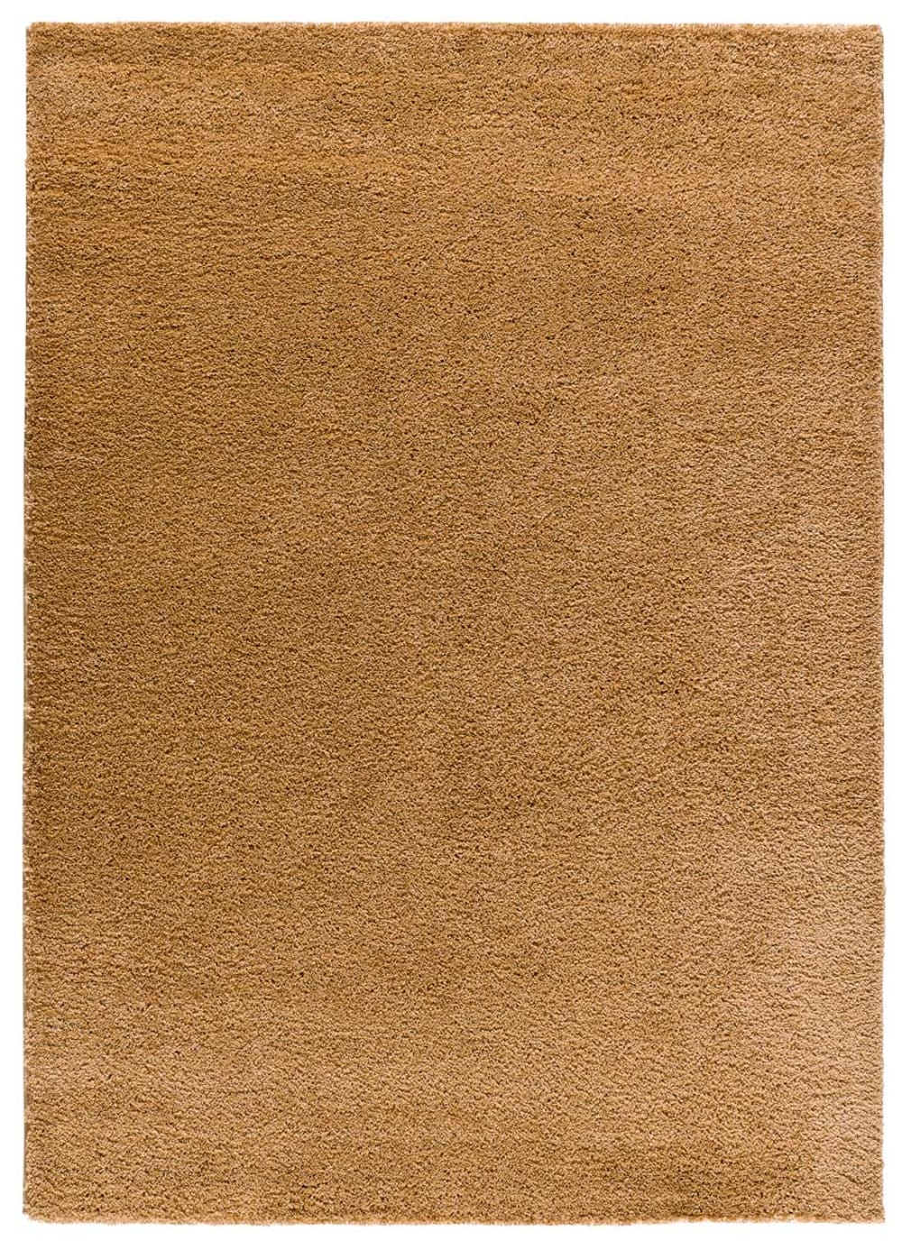 Tapis descente de lit shaggy marron 60x120 cm