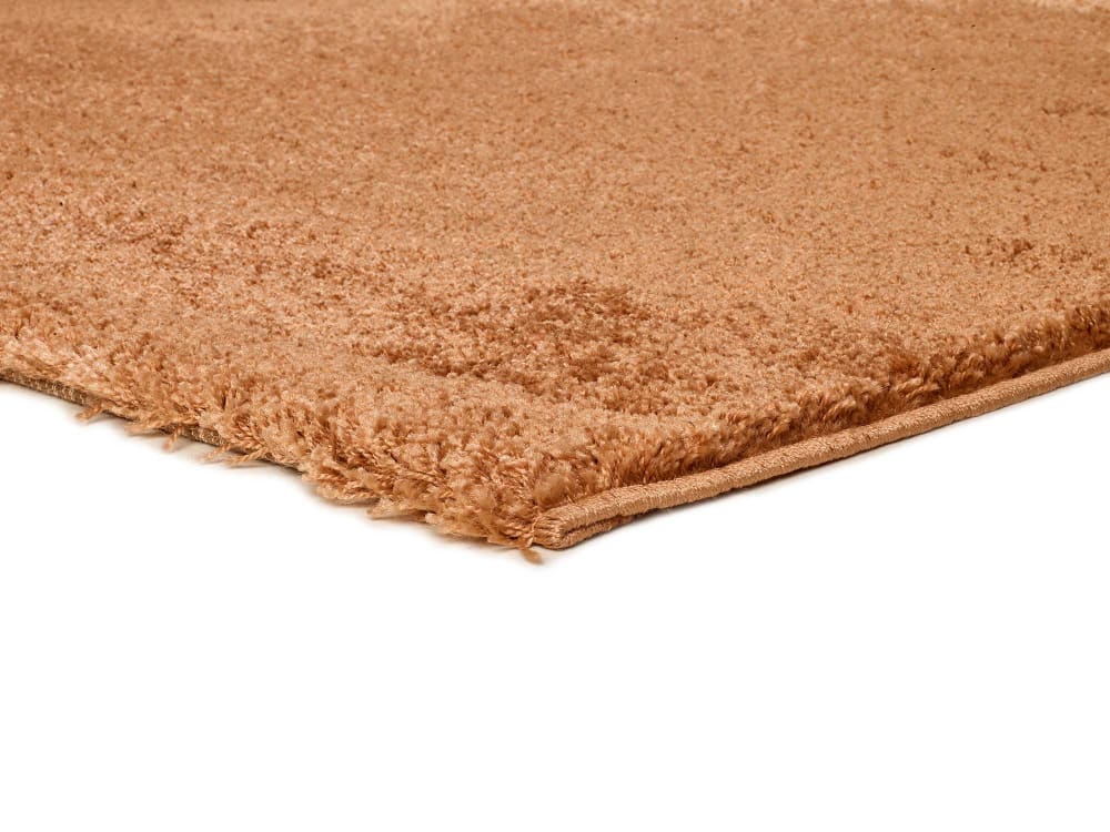 Tapis descente de lit shaggy marron 60x120 cm — vue 4