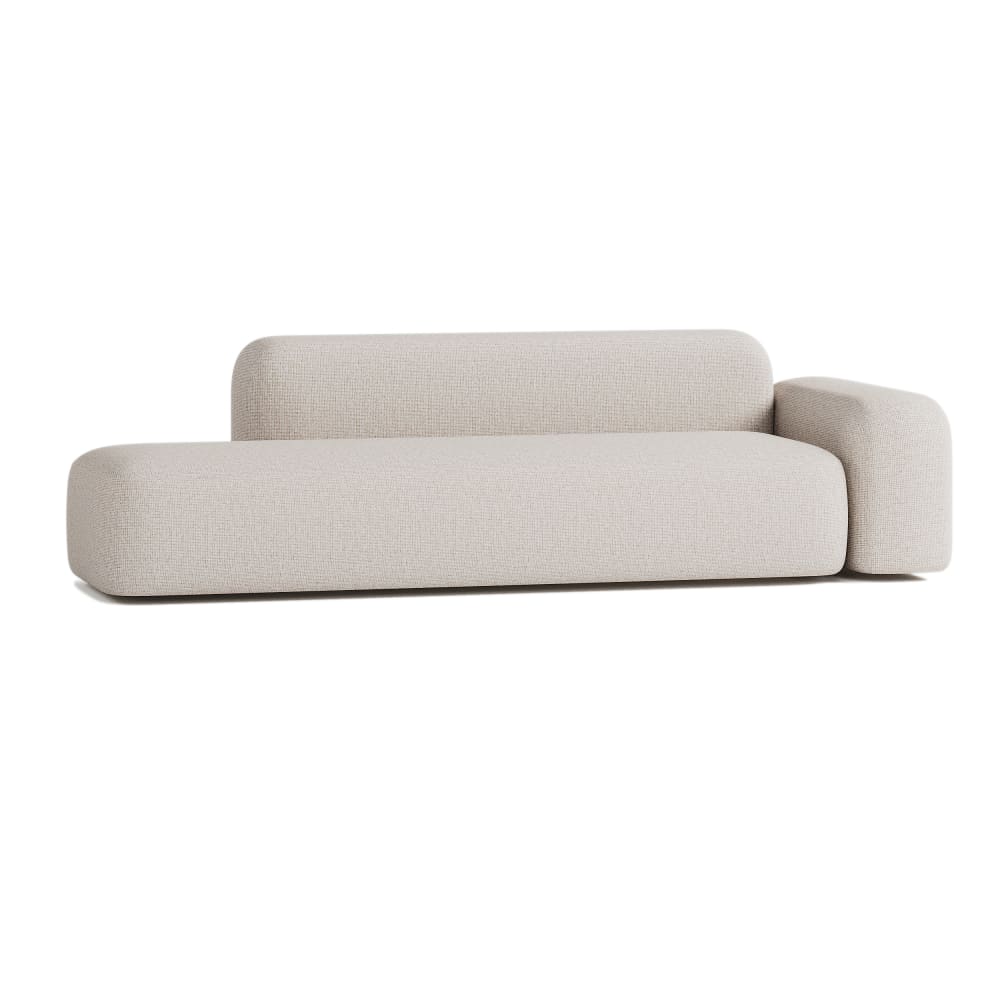 Canapé 3/4 places tissu beige - Maisons du Monde